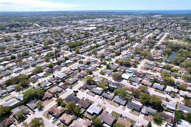 aerial view featuring a residential view