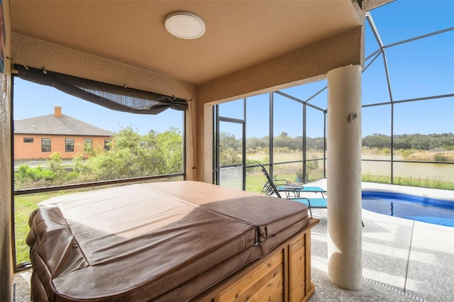 sunroom featuring a wealth of natural light