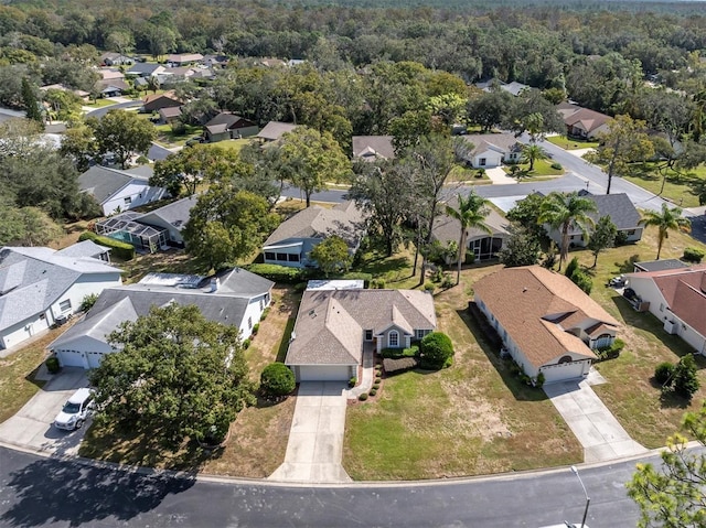 aerial view featuring a residential view