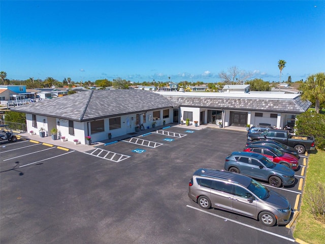 view of uncovered parking lot