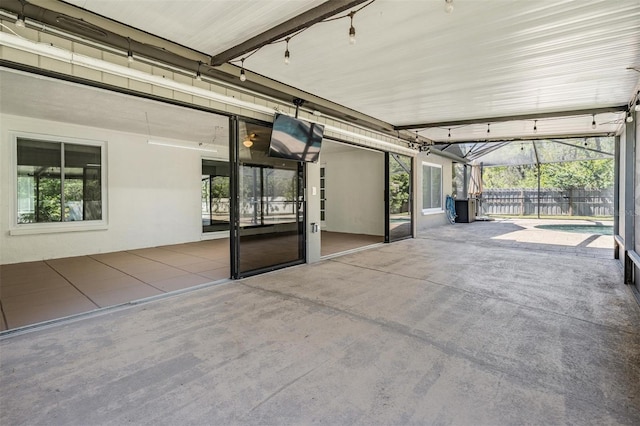 view of patio with fence