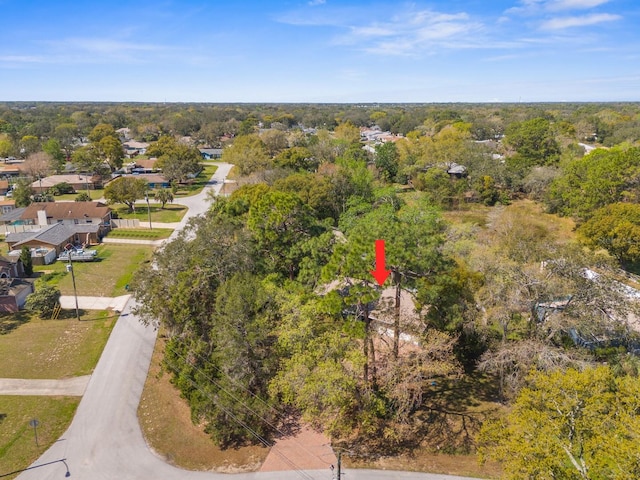 aerial view with a view of trees