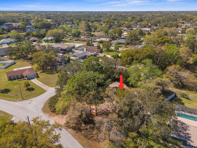 birds eye view of property featuring a residential view