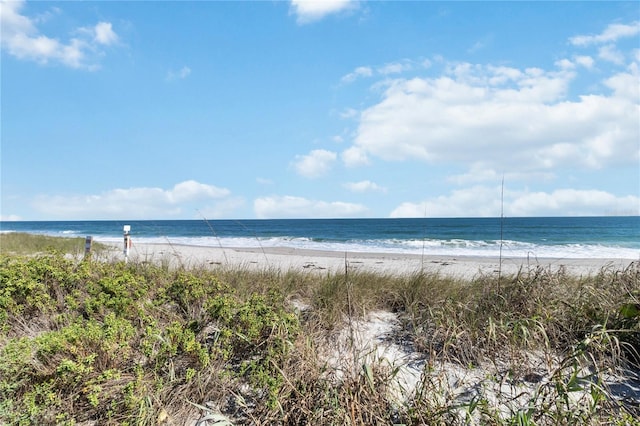 property view of water with a view of the beach