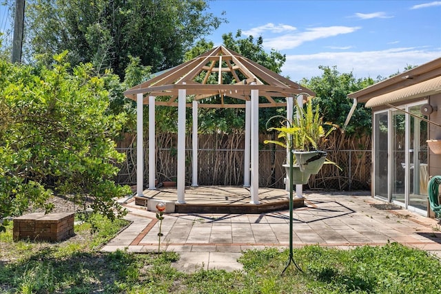 3728 Linkwood St, New Port Richey, FL 34652 - view of patio / terrace with a gazebo and fence