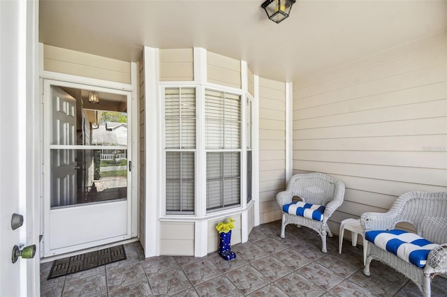 property entrance with visible vents