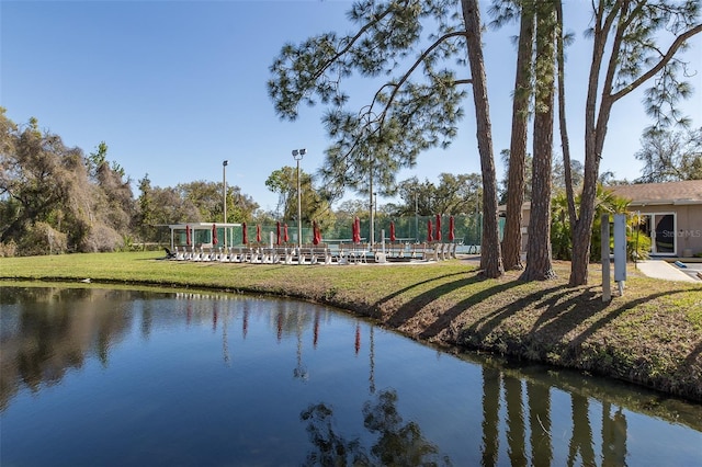 view of water feature