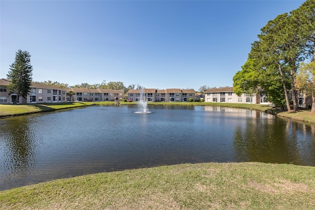 view of water feature featuring a residential view