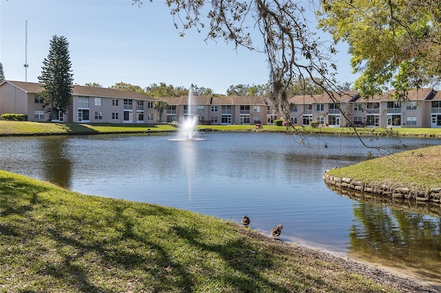 view of water feature featuring a residential view