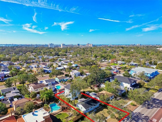 birds eye view of property