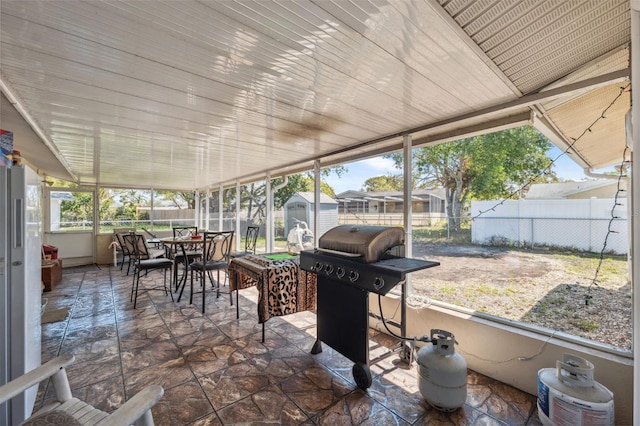 view of sunroom / solarium