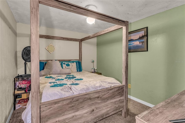 carpeted bedroom with baseboards