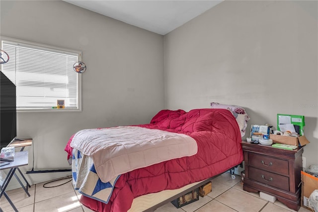 view of tiled bedroom