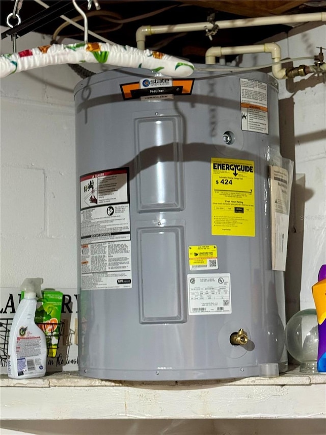 8053 Hixton Dr, Port Richey, FL 34668 - utilities featuring electric water heater