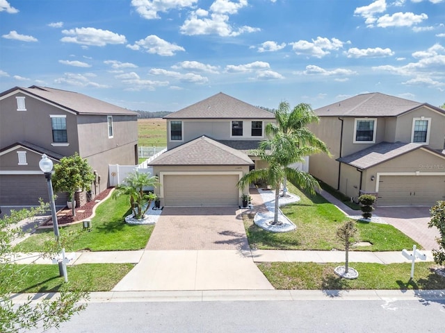 11895 Crestridge Loop, New Port Richey, FL 34655 - traditional-style home featuring a front yard, driveway, and stucco siding