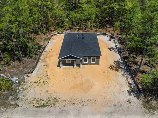 18082 Parakeet Rd, Brooksville, FL 34614 - aerial view of property and surrounding area with a heavily wooded area