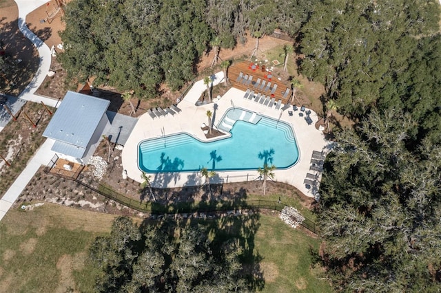 drone / aerial view