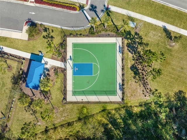 view of basketball court with community basketball court
