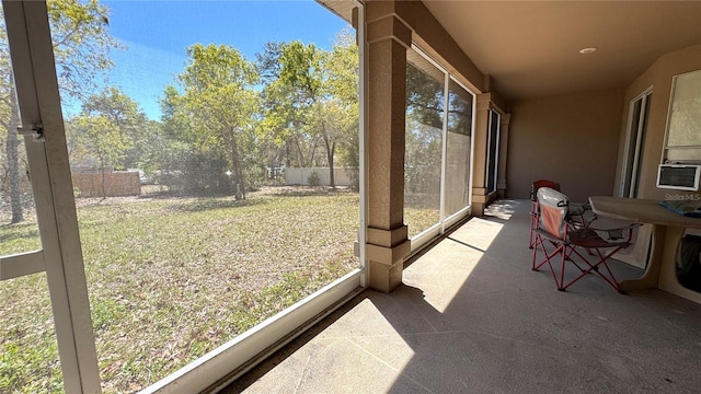 view of sunroom / solarium