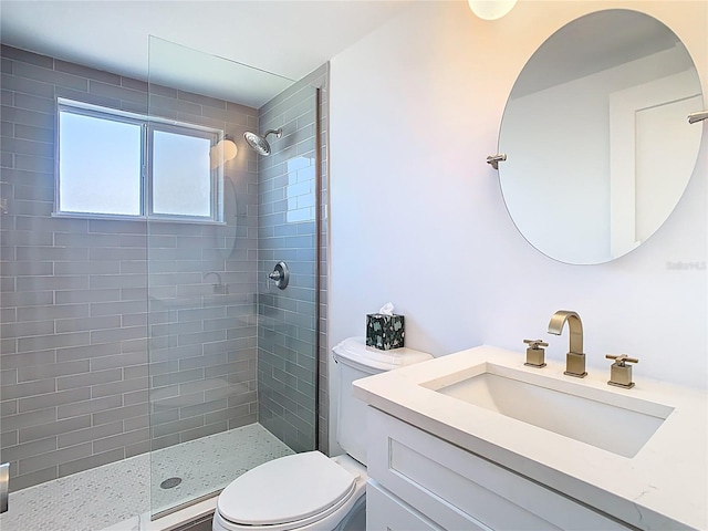 4936 Dory Dr, New Port Richey, FL 34652 - full bath featuring toilet, tiled shower, and vanity