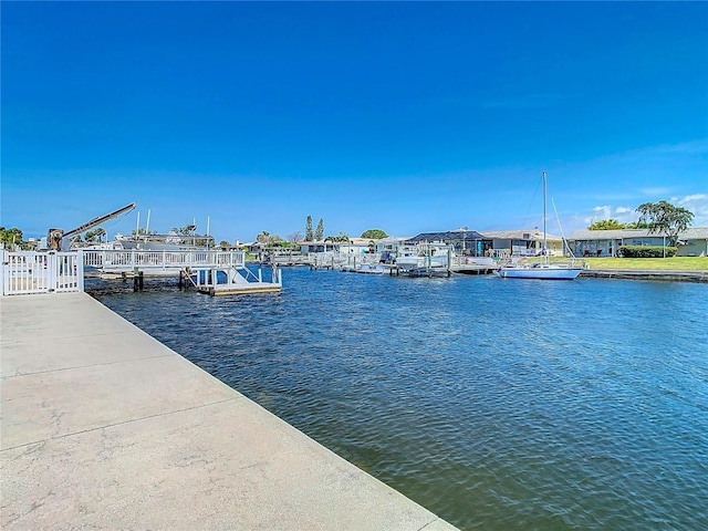 4936 Dory Dr, New Port Richey, FL 34652 - view of dock featuring a water view