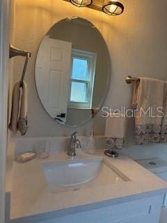 bathroom with vanity