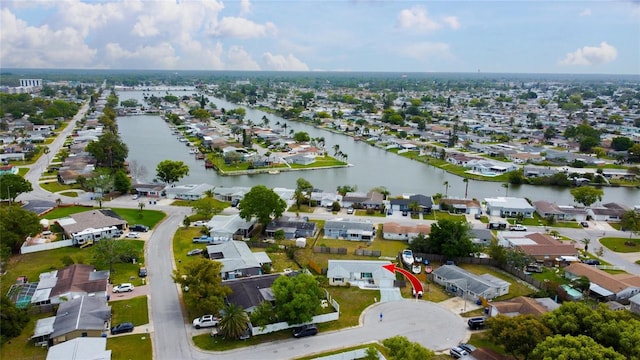 2620 Baltic Pl, Holiday, FL 34691 - aerial view with a water view and a residential view