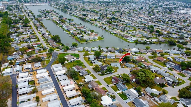 2620 Baltic Pl, Holiday, FL 34691 - aerial view with a water view and a residential view