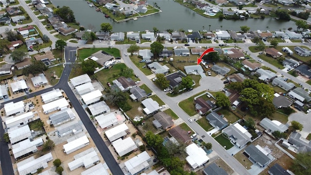 2620 Baltic Pl, Holiday, FL 34691 - bird's eye view with a water view and a residential view