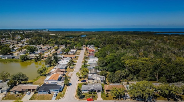 4107 Glissade Dr, New Port Richey, FL 34652 - bird's eye view with a residential view and a water view