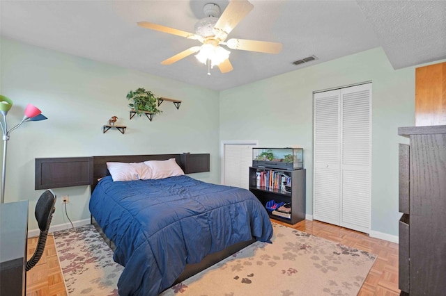 4058 Centavo Ct, Hernando Beach, FL 34607 - bedroom with baseboards and ceiling fan