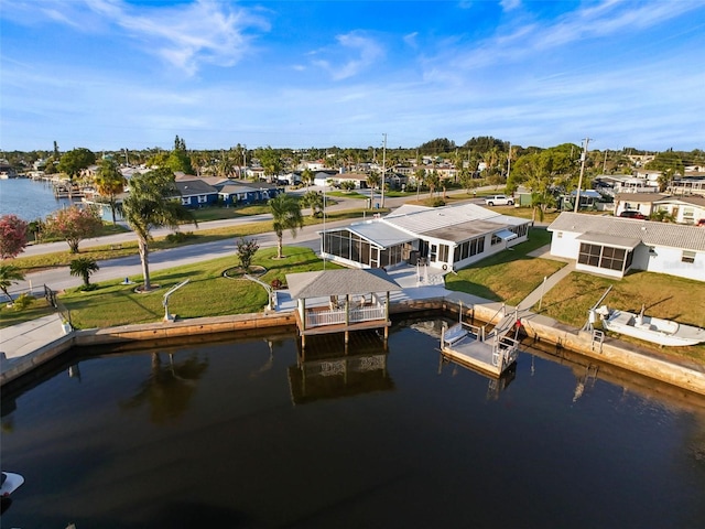 6536 Beach Blvd, Hudson, FL 34667 - aerial perspective of suburban area featuring a large body of water