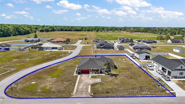 7355 SE 106th Pl, Belleview, FL 34420 - aerial view of residential area featuring property boundaries highlighted
