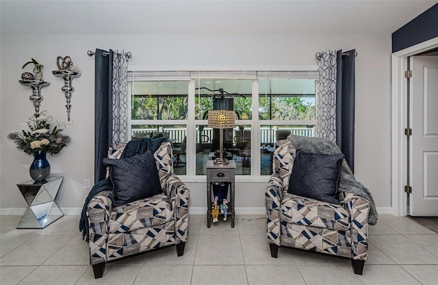 36419 Flats St, Zephyrhills, FL 33541 - sitting room featuring tile patterned flooring, healthy amount of natural light, and baseboards