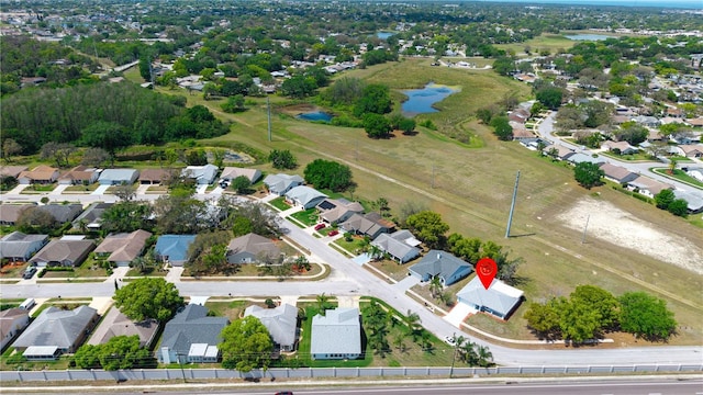 drone / aerial view featuring a residential view