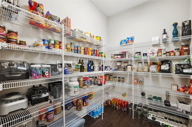 view of storage area