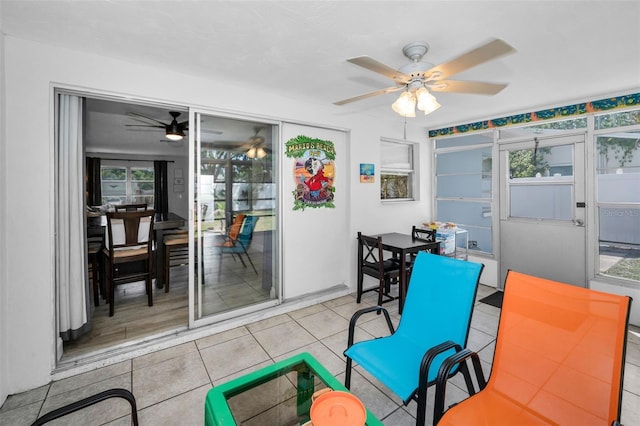 view of sunroom / solarium