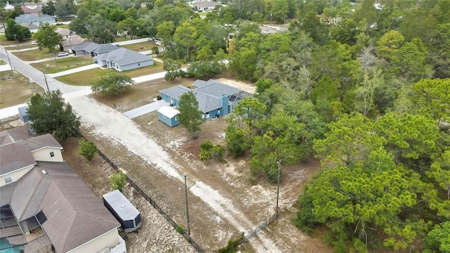 aerial view of residential area
