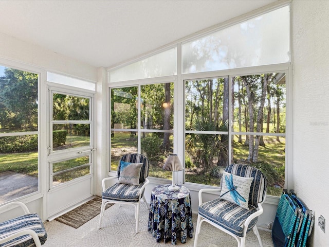 sunroom / solarium with a wealth of natural light