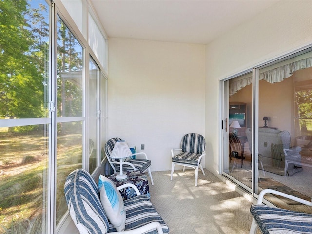 sunroom / solarium featuring a wealth of natural light