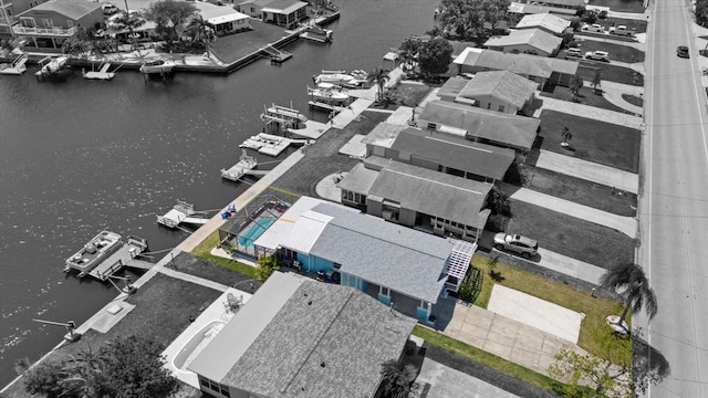 4400 Floramar Ter, New Port Richey, FL 34652 - aerial view with a water view and a residential view