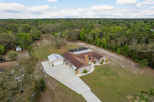 18216 Monteverde Dr, Spring Hill, FL 34610 - birds eye view of property featuring a view of trees