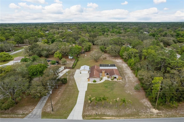 18216 Monteverde Dr, Spring Hill, FL 34610 - bird's eye view featuring a forest view