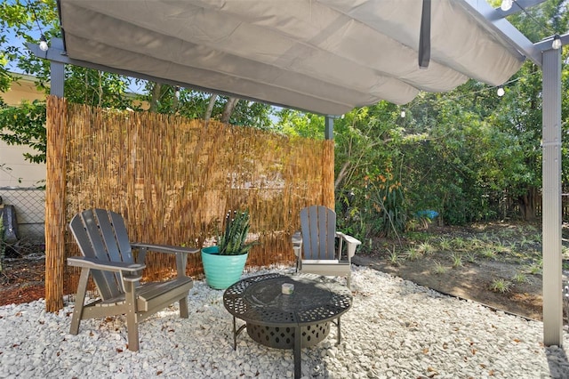 1309 45th St S, Saint Petersburg, FL 33711 - view of patio / terrace with fence