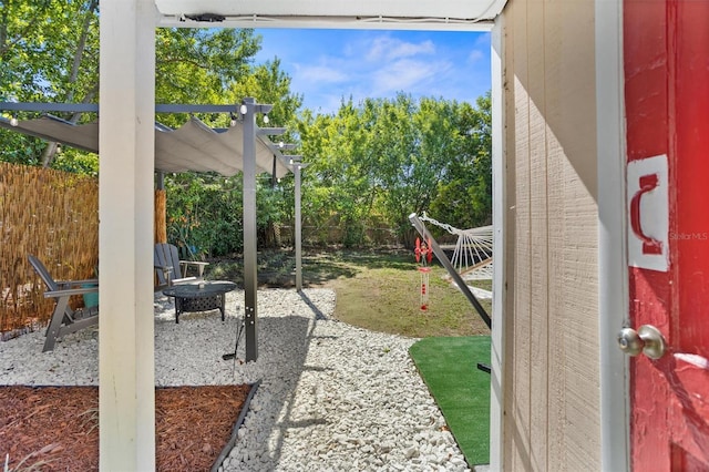 1309 45th St S, Saint Petersburg, FL 33711 - view of patio featuring a fenced backyard