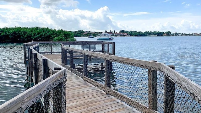 1309 45th St S, Saint Petersburg, FL 33711 - dock area featuring a water view