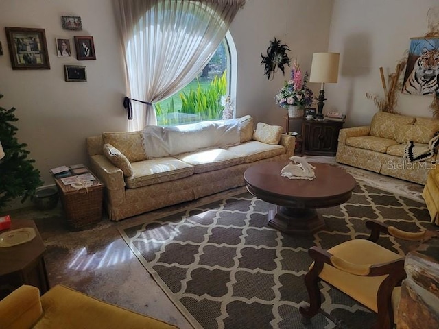 view of living area