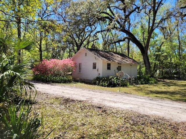 view of side of property