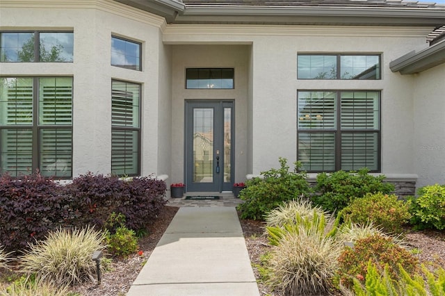 877 N Hunt Club Dr, Hernando, FL 34442 - property entrance with stucco siding