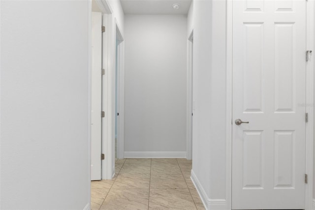 877 N Hunt Club Dr, Hernando, FL 34442 - corridor with baseboards and marble finish floor